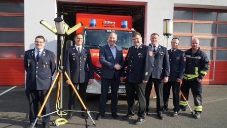 KBM Michael Sturm, KBI Sebastian Muth, Gebietsdirektor Heiko Därr, KBR Dirk Albrecht, KBI Michael Krieger, KBM Thomas Schwarz